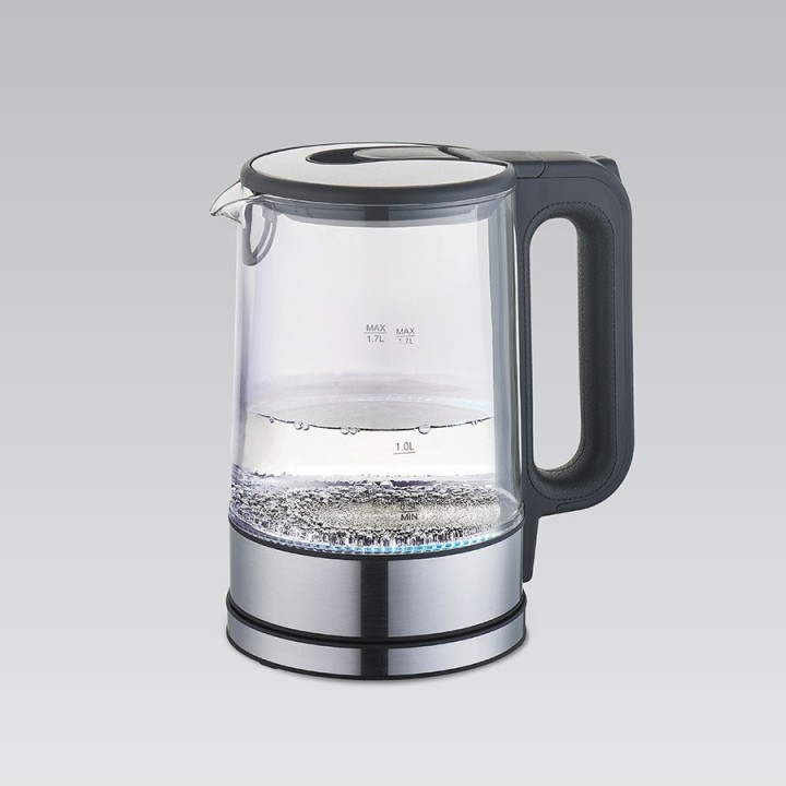 Maestro MR053 Bollitore elettrico 1.7 L 2200 W Nero Trasparente