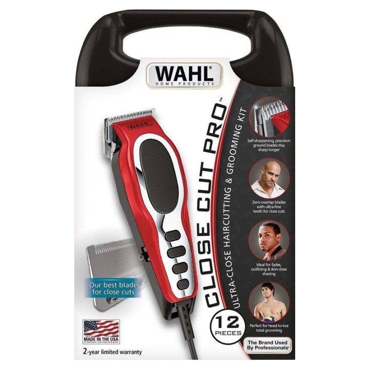 Wahl 79111-2016 tagliacapelli/tosatrice nero rosso argento 6