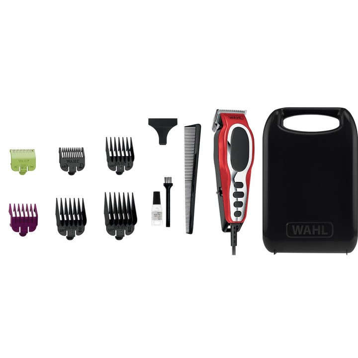 Wahl 79111-2016 tagliacapelli/tosatrice nero rosso argento 6