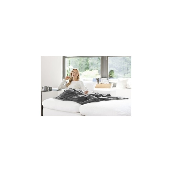 Medisana HB 675 Coperta elettrica 120 W grigia in microfibra