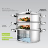 Pentola a vapore MAESTRO MR-2900-24 24 cm 5 0L