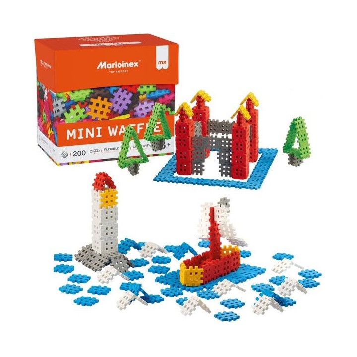 Marioinex Mini Waffle mattoncini costruzione 200 pezzi