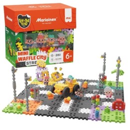 Marioinex mattoncini di costruzione Mini Waffle – City: strada 280 pezzi