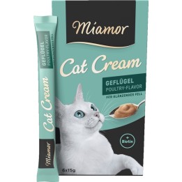 MIAMOR Cat Cream Pollame - snack per gatti - 6x15g