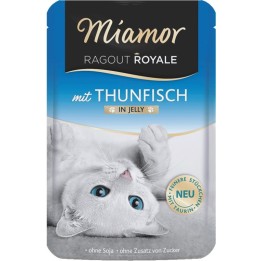 MIAMOR Ragout Royale Tonno in gelatina - cibo umido per gatti - 100g