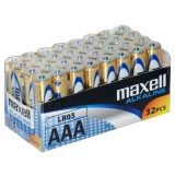 MAXELL ALKALINE LR03 AAA batteria alcalina FOIL confezione 32 pezzi (8 confezioni da 4 ciascuna)