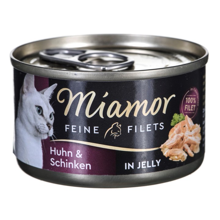 Miamor cibo umido per gatti Pollo con prosciutto e riso 100 g