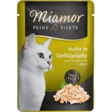 MIAMOR Feine Filets Pollo con gelatina di pollame - cibo umido per gatti - 100g
