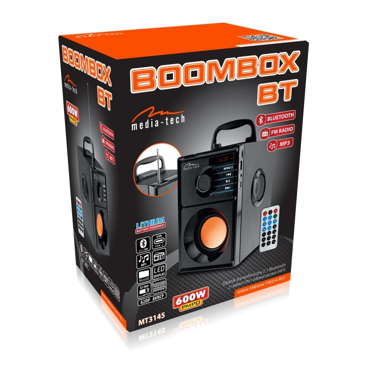 Media-Tech BOOMBOX BT 15 W Altoparlante stereo portatile nero
