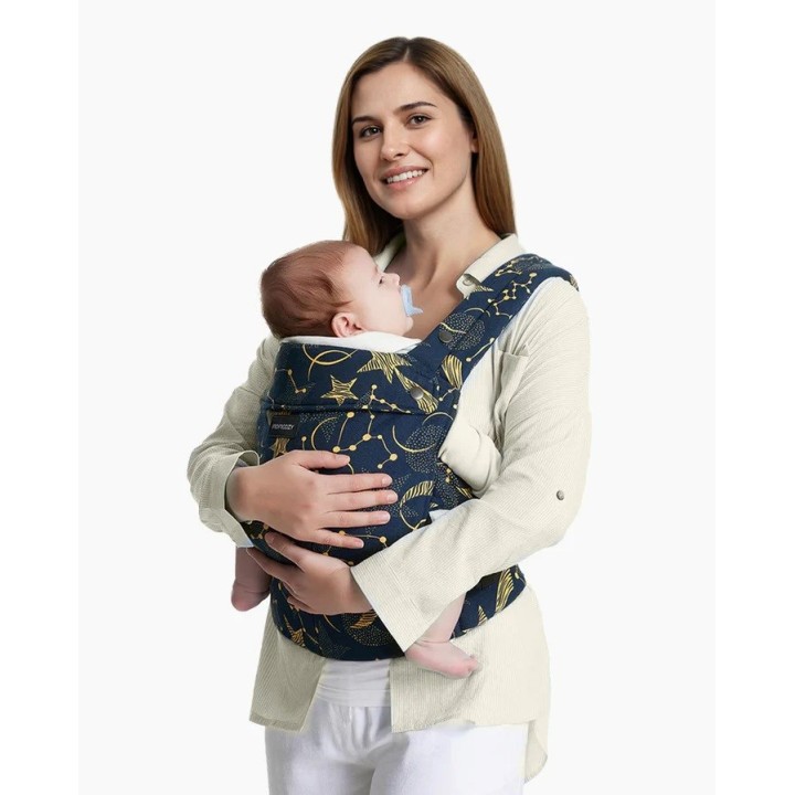 Momcozy Marsupio Portabebè Cotone dalla Nascita al Bambino Notte Stellata