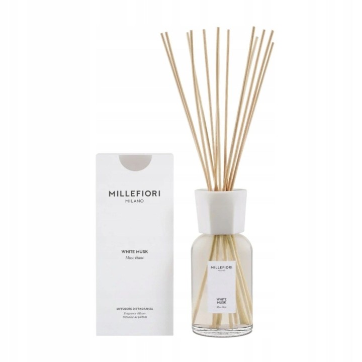Diffusore ad aste 500 ml bianco MUSK MILLEFIORI