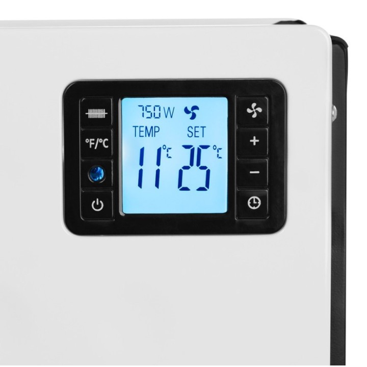Stufa a convezione NOVEEN CH8000 LCD Smart bianca