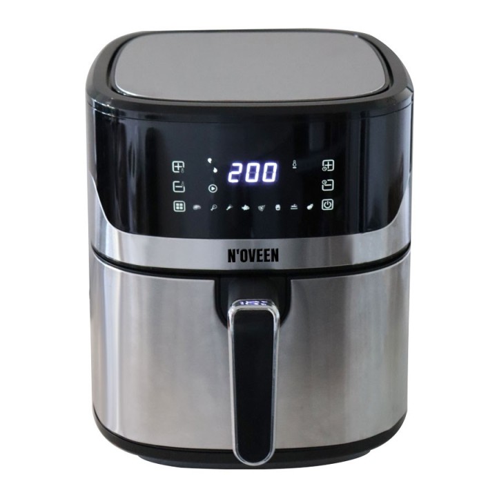 Friggitrice ad aria calda NOVEEN AF550 6.5 l 1600 W nero argento