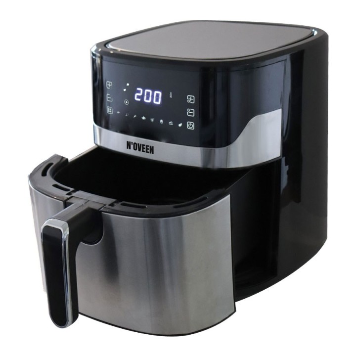 Friggitrice ad aria calda NOVEEN AF550 6.5 l 1600 W nero argento