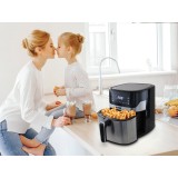 Friggitrice ad aria calda NOVEEN AF550 6.5 l 1600 W nero argento