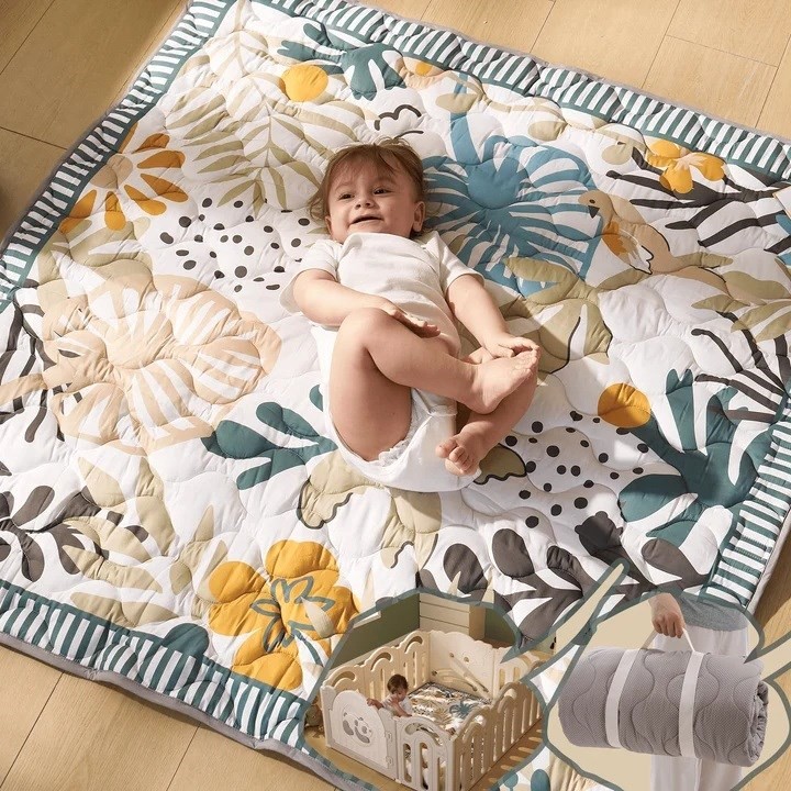 Momcozy Tappeto gioco da pavimento Foresta verde