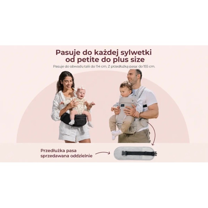 Momcozy Marsupio Portabebè con Seggiolino Anca Nero