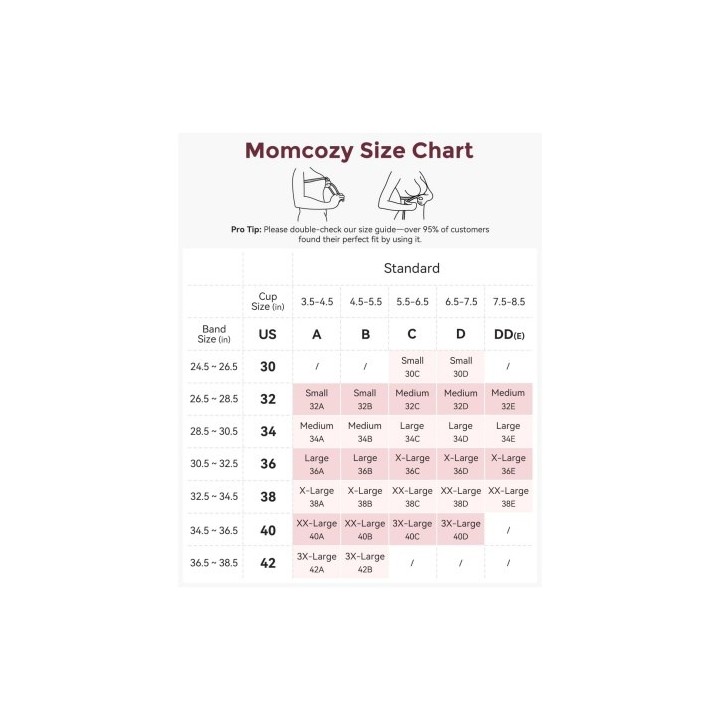 Momcozy YN21 Reggiseno Allattamento Taglia S Beige