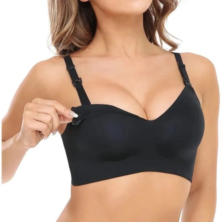 Momcozy YN21 Reggiseno Premaman Allattamento Nero 3XL
