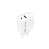 NATEC CARICABATTERIE DI RETE RIBERA USB-A+USB-C 20W PD