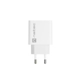 NATEC CARICABATTERIE DI RETE RIBERA USB-A+USB-C 20W PD