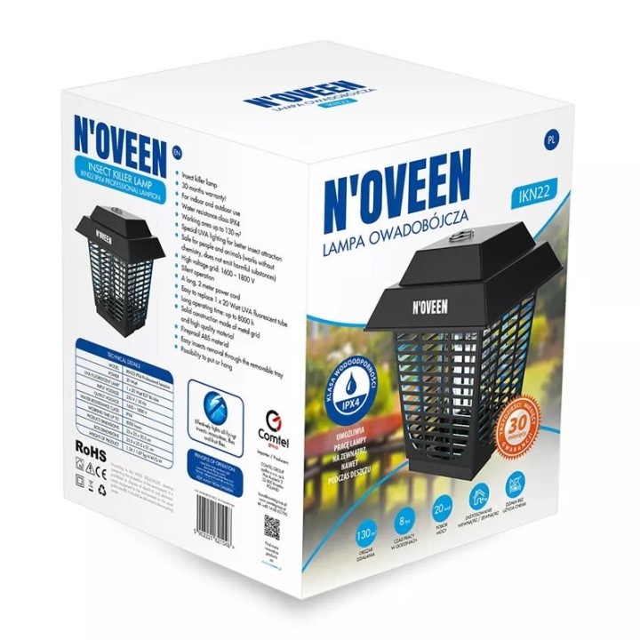 Lampada insetticida N'oveen IKN22 IPX4 lanterna professionale