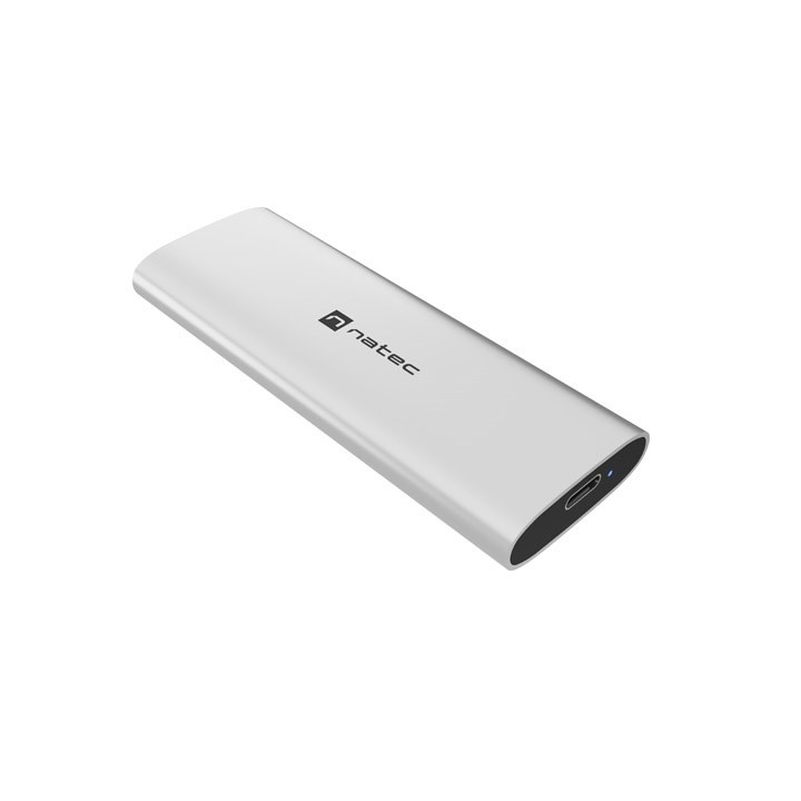 NATEC RHINO M.2 NVME LITE esterno SSD enclosure USB-C 3.2 GEN 2 argento artico