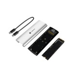 NATEC RHINO M.2 NVME LITE esterno SSD enclosure USB-C 3.2 GEN 2 argento artico