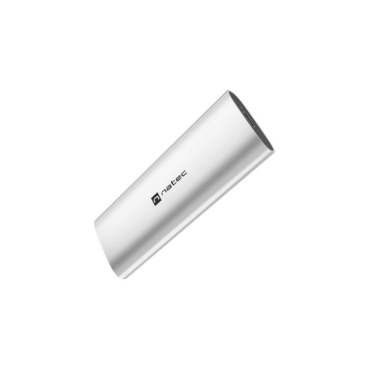 NATEC RHINO M.2 NVME LITE esterno SSD enclosure USB-C 3.2 GEN 2 argento artico