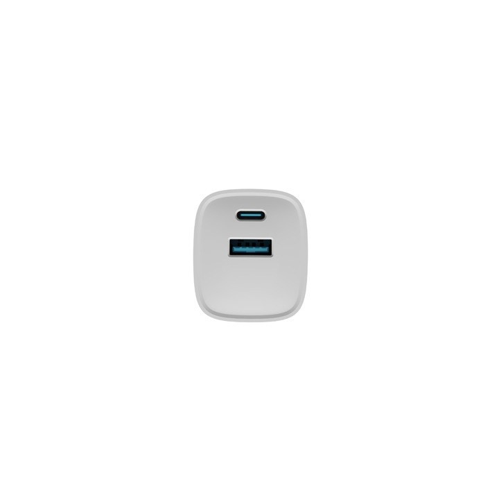 NATEC CARICABATTERIE GAN RIBERA 1X USB-A + 1X USB-C 30W BIANCO