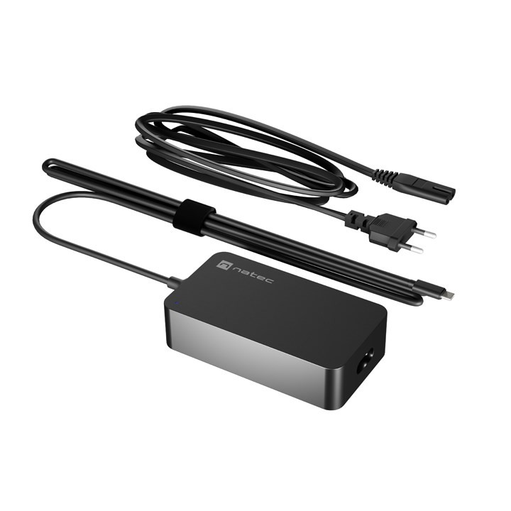 NATEC ALIMENTATORE CARICABATTERIE GRAYLING USB-C 65W