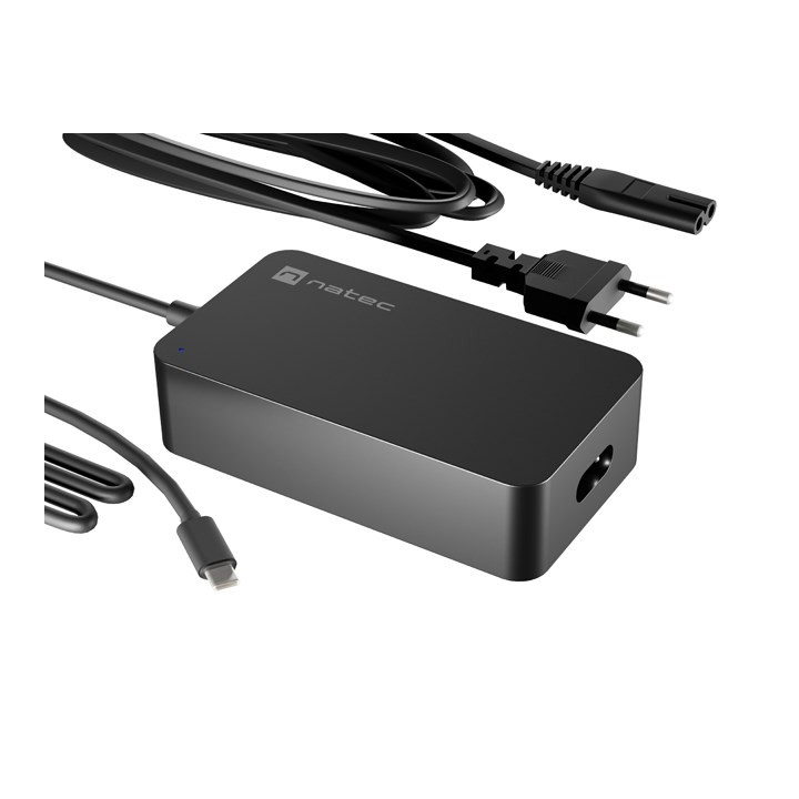 NATEC ALIMENTATORE CARICABATTERIE GRAYLING USB-C 65W