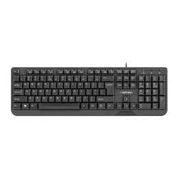 NATEC TASTIERA TROUT SLIM USB US LAYOUT NERO
