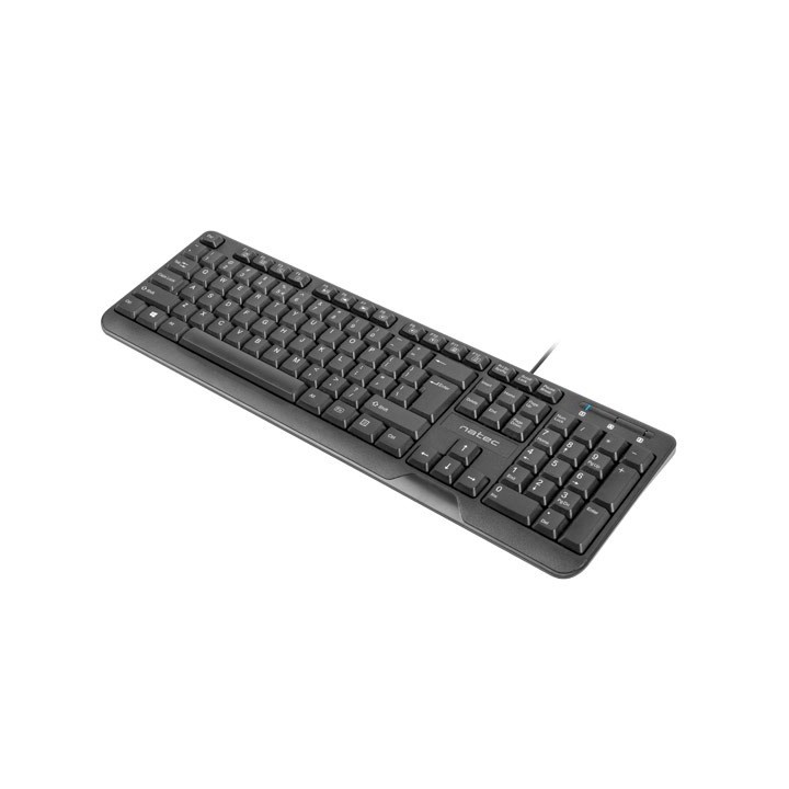 NATEC TASTIERA TROUT SLIM USB US LAYOUT NERO