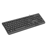 NATEC TASTIERA TROUT SLIM USB US LAYOUT NERO