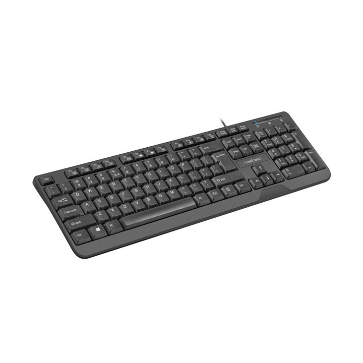 NATEC TASTIERA TROUT SLIM USB US LAYOUT NERO
