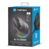 NATEC Crake 2 Pro mouse universale destro USB Type-A ottico 12800 DPI