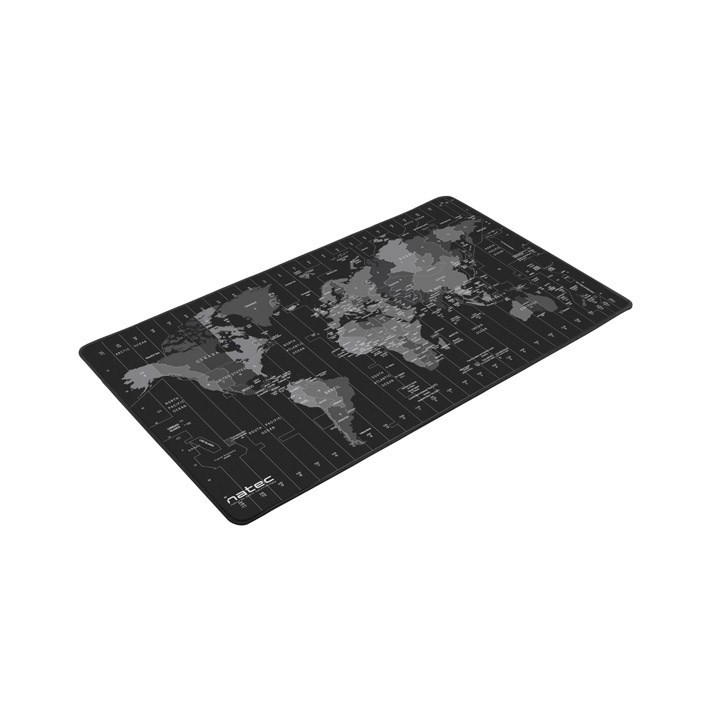Natec tappetino mouse mappe fusi orari maxi npo-1119