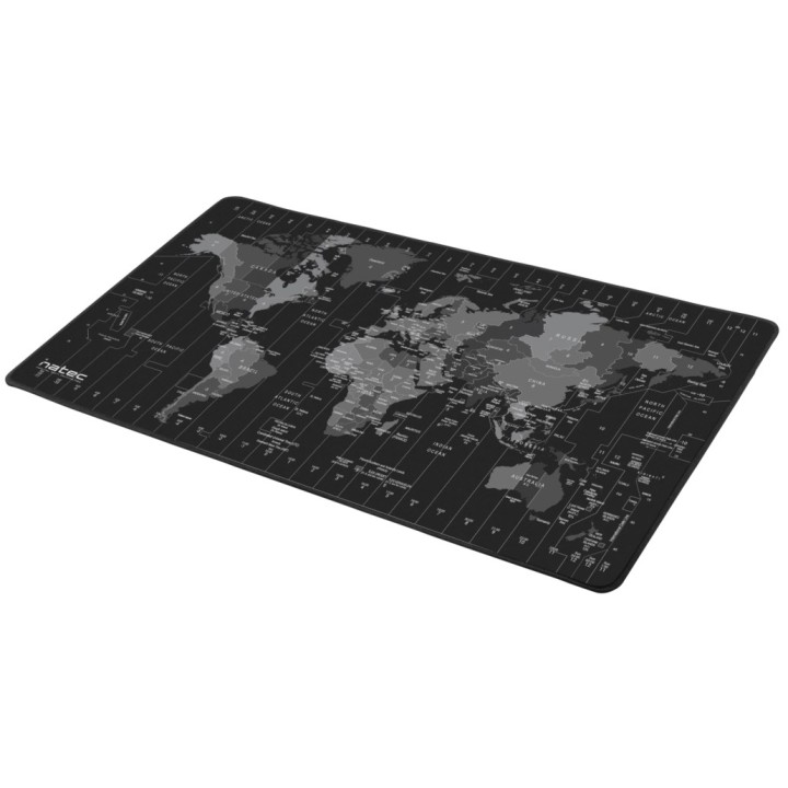 Natec tappetino mouse mappe fusi orari maxi npo-1119