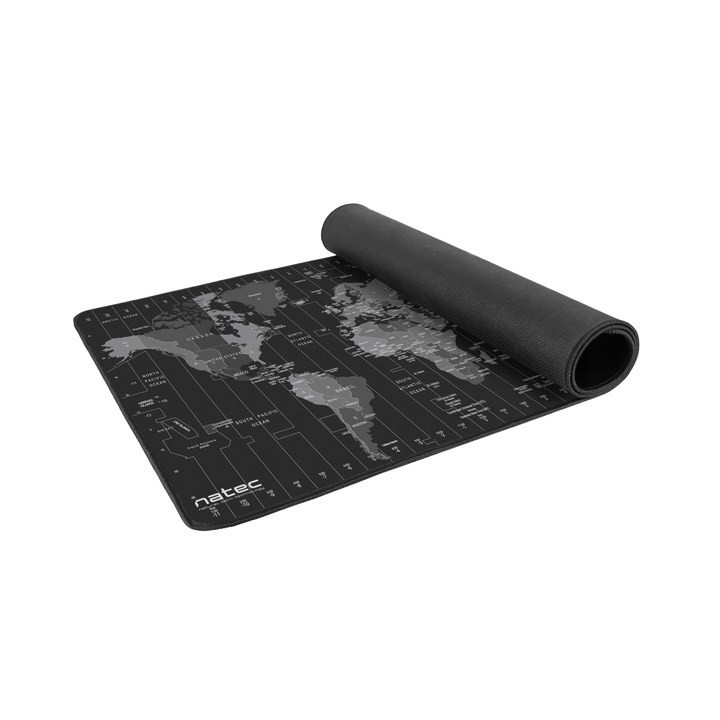 Natec tappetino mouse mappe fusi orari maxi npo-1119