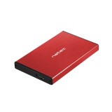 NATEC HDD ENCLOSURE RHINO GO (USB 3.0 2.5 ROSSO)