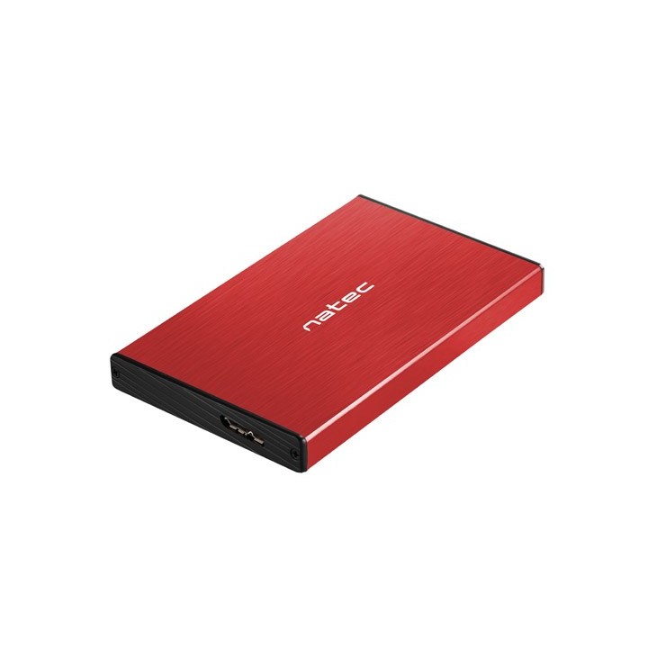 NATEC HDD ENCLOSURE RHINO GO (USB 3.0 2.5 ROSSO)