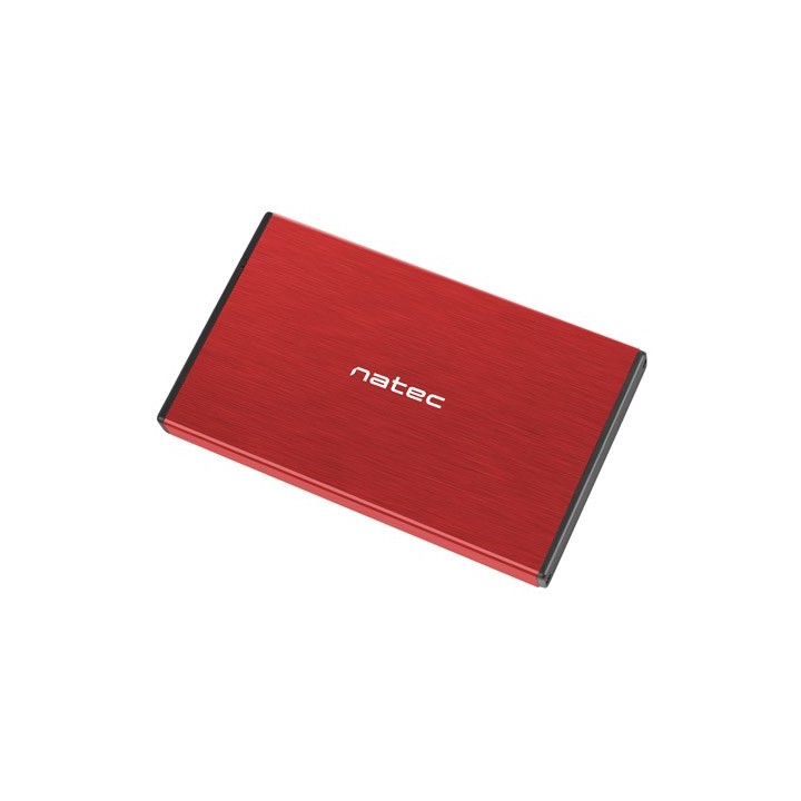 NATEC HDD ENCLOSURE RHINO GO (USB 3.0 2.5 ROSSO)