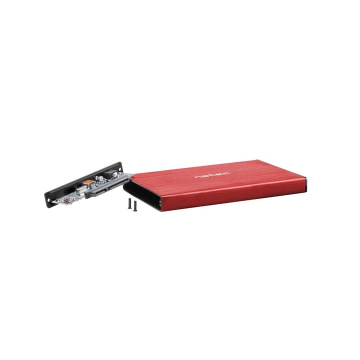 NATEC HDD ENCLOSURE RHINO GO (USB 3.0 2.5 ROSSO)