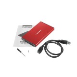NATEC HDD ENCLOSURE RHINO GO (USB 3.0 2.5 ROSSO)