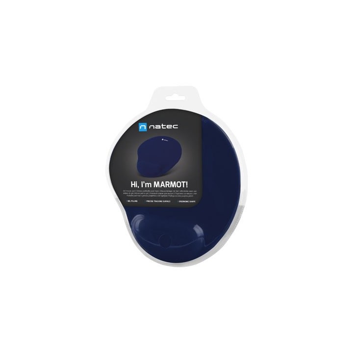 NATEC MARMOT BLU NAVY GEL MOUSE PAD
