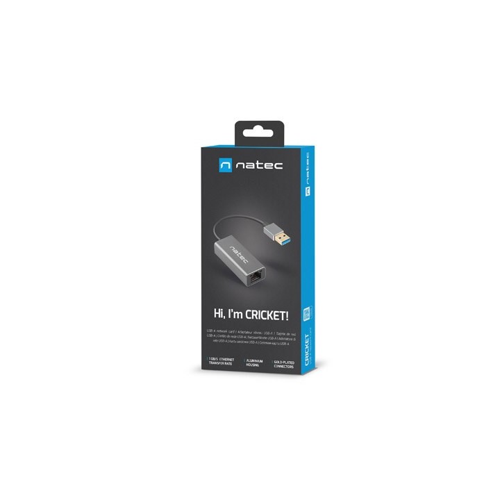 NATEC Scheda di rete Cricket USB 3.0 1X RJ45