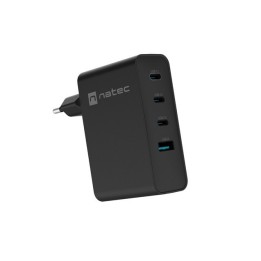 NATEC NUC-2234 Caricabatterie dispositivo mobile Laptop Smartphone Nero AC Ricarica veloce Da interno