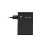 NATEC NUC-2234 Caricabatterie dispositivo mobile Laptop Smartphone Nero AC Ricarica veloce Da interno