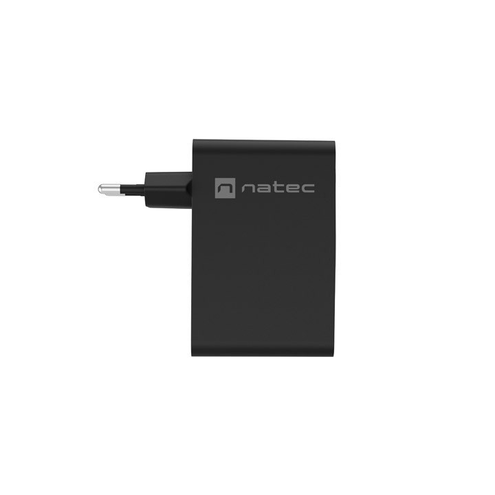 NATEC NUC-2234 Caricabatterie dispositivo mobile Laptop Smartphone Nero AC Ricarica veloce Da interno